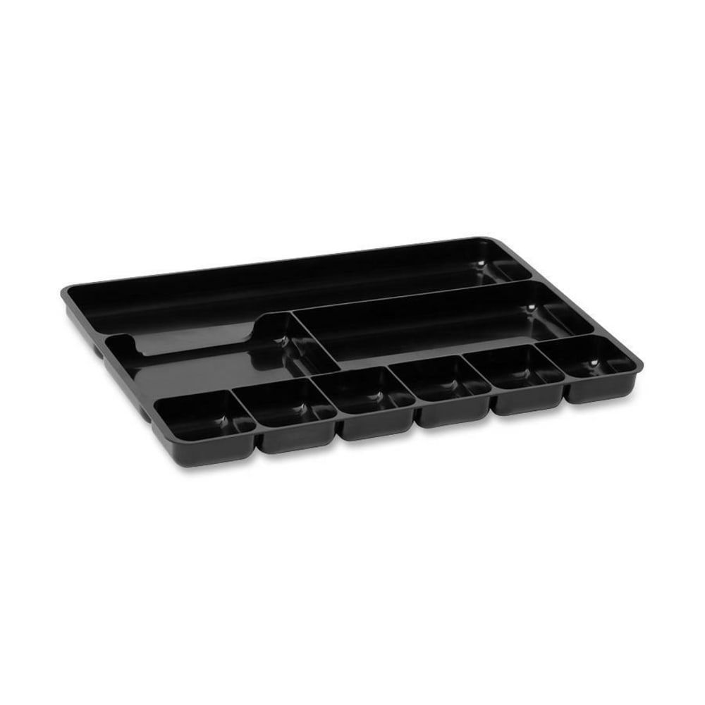 Regeneration Nine-Section Drawer Organizer, 14 X 9.13 X 1.13, Plastic, Black